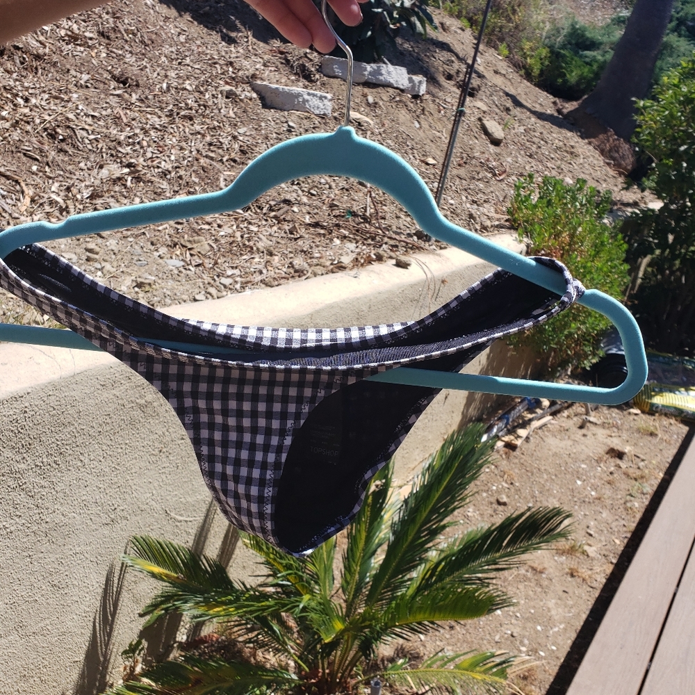TOPSHOP ORIGINAL Women's Bikini Bottoms Plaid